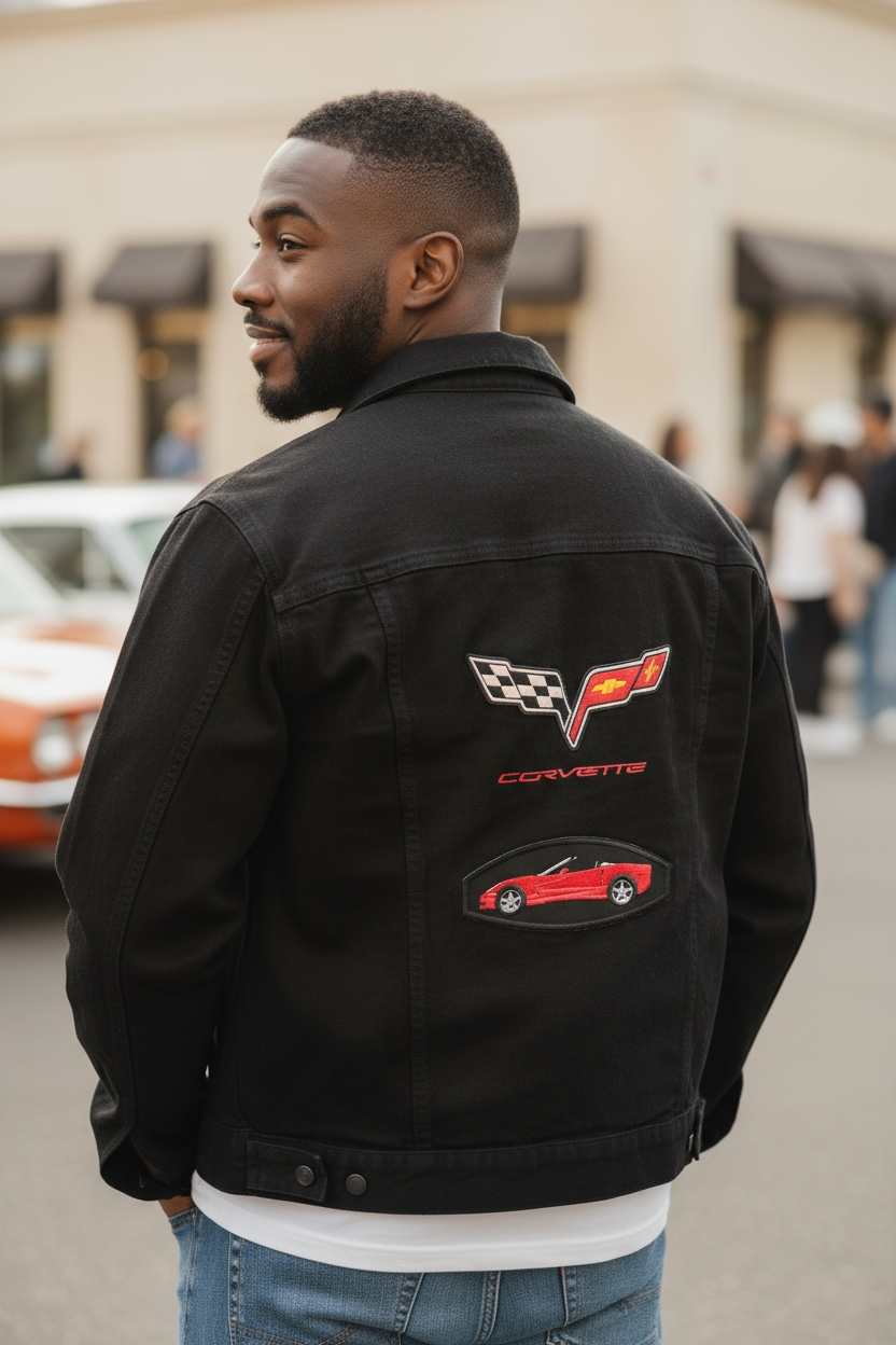 Custom embroidered jacket
